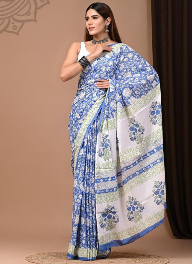 Cotton Multi Daily Wear Printed Saree